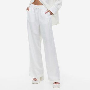 NWT H&M Linen-blend Pull-on Pants